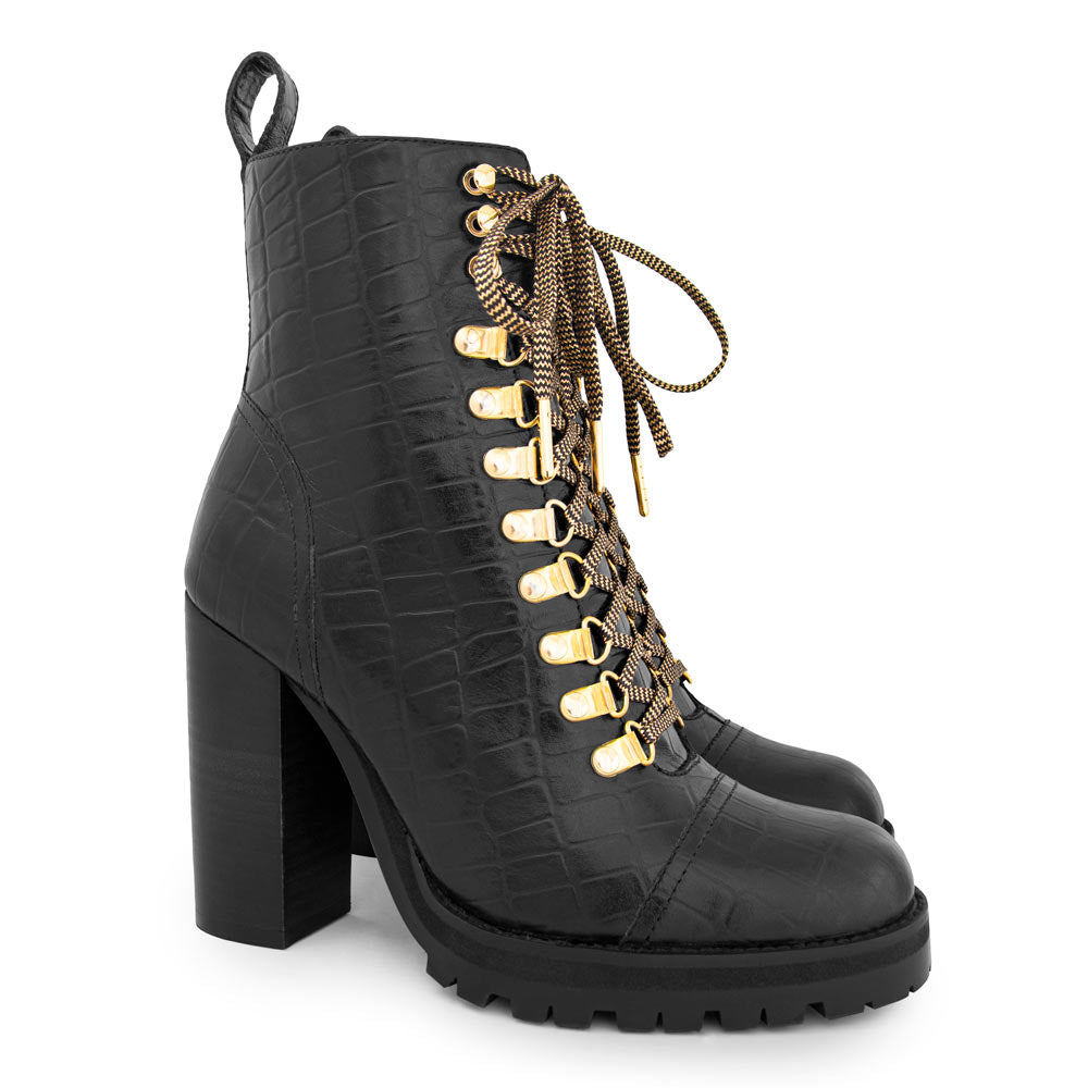 Fabianna Black Croco