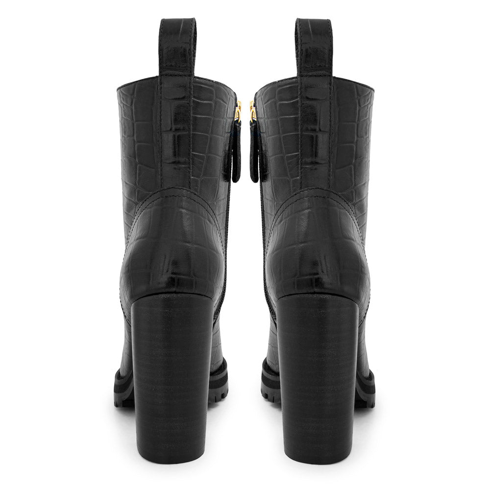 Fabianna Black Croco
