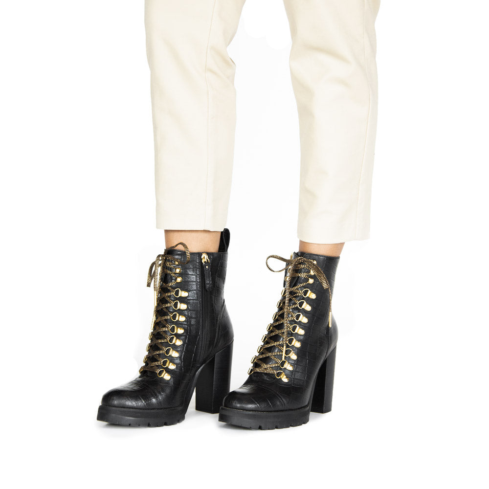 Fabianna Black Croco