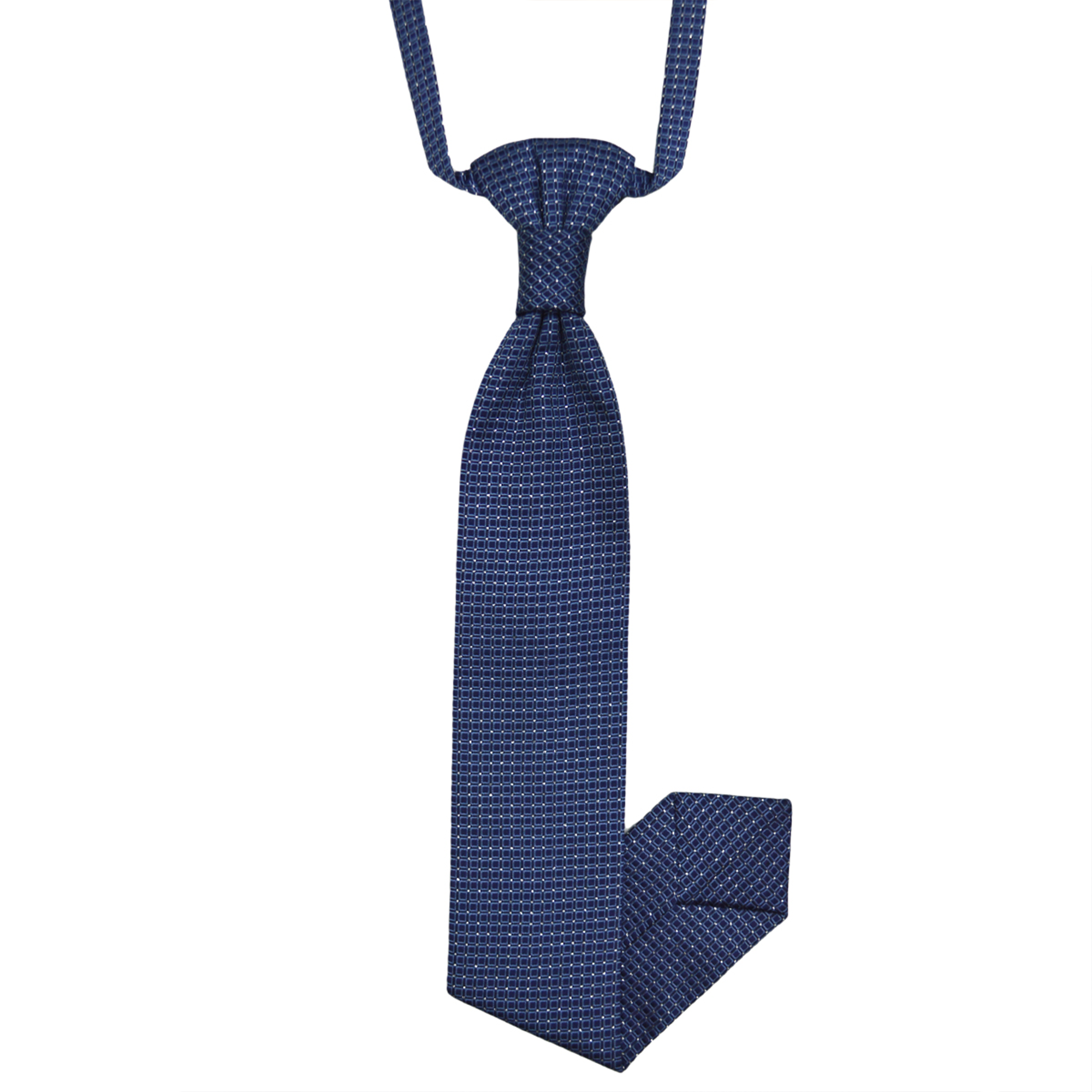 Blue Oxford Squares Tie