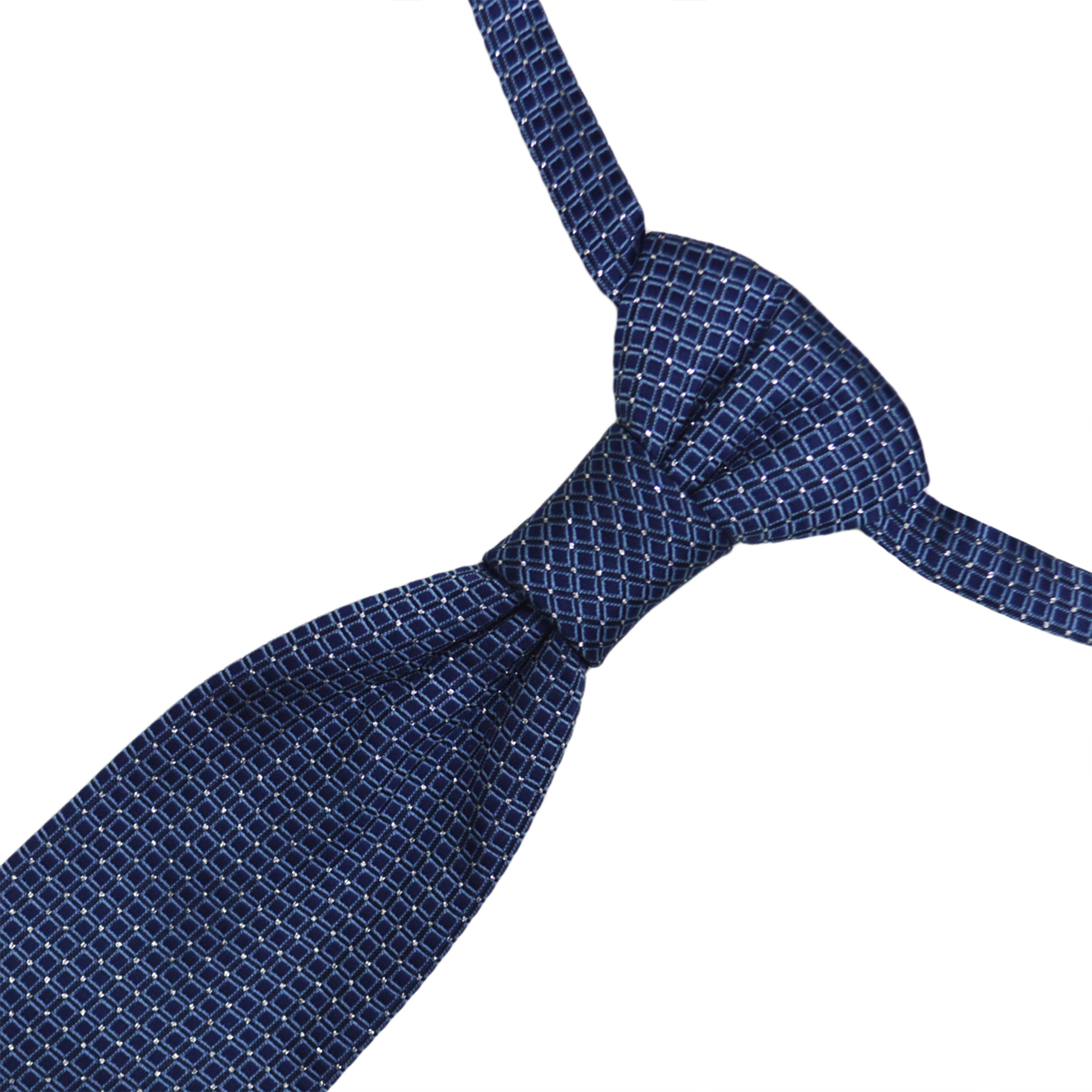 Blue Oxford Squares Tie