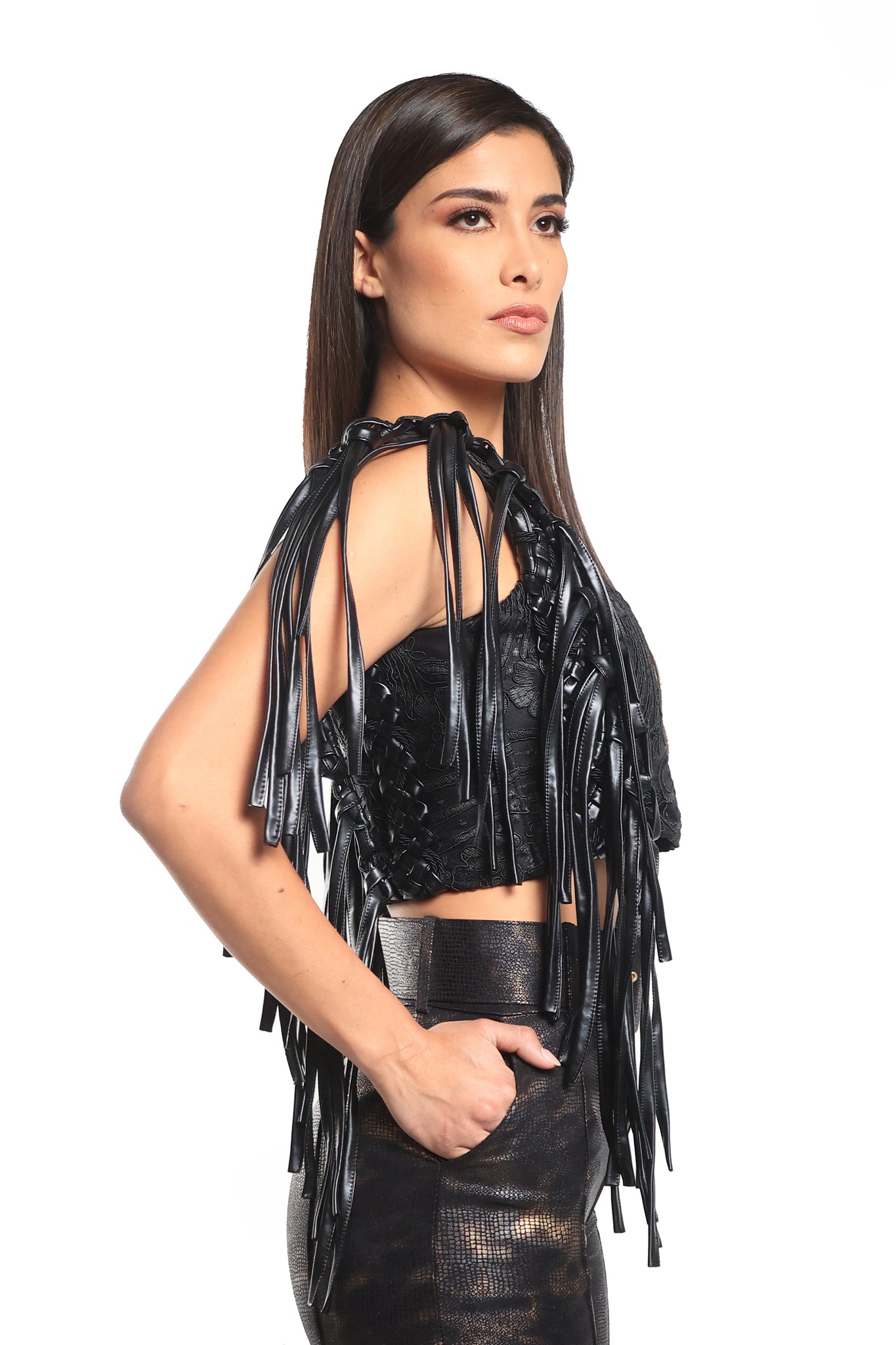 PRE ORDER | Black Top / Fringes