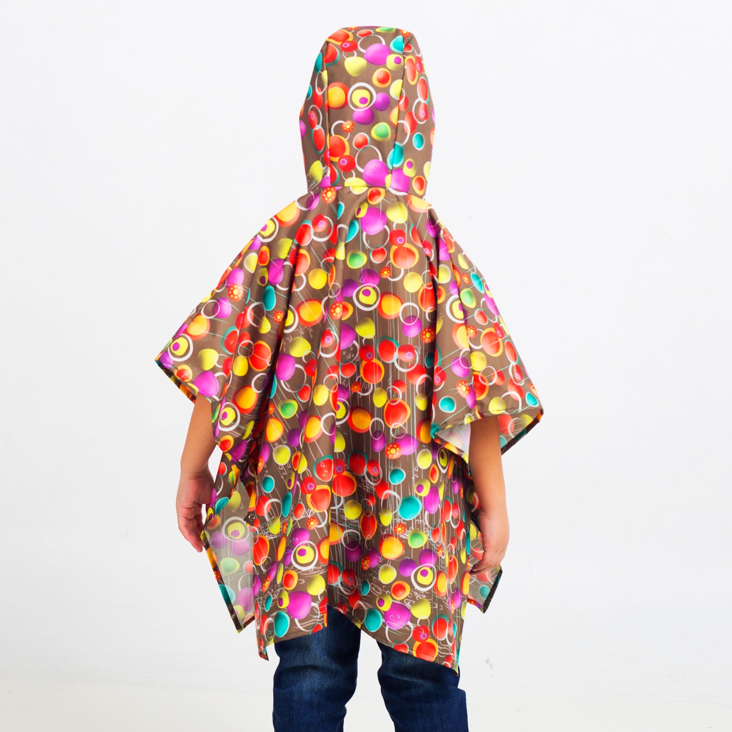 Graphic Mini Poncho Pocket