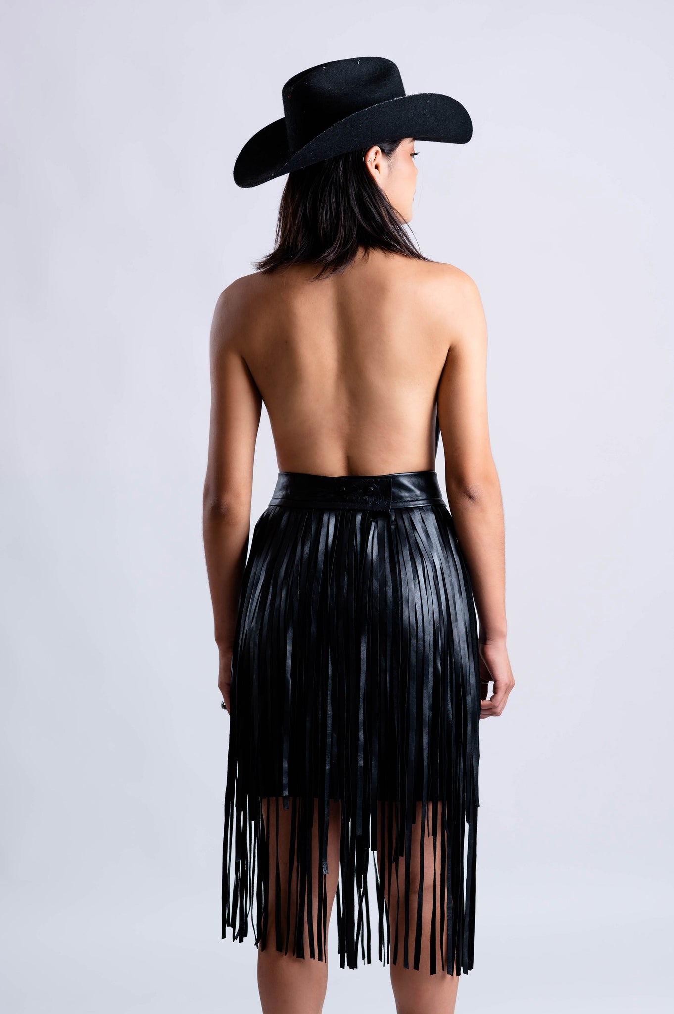 PRE ORDER | Wild West Fringed Leather Dress